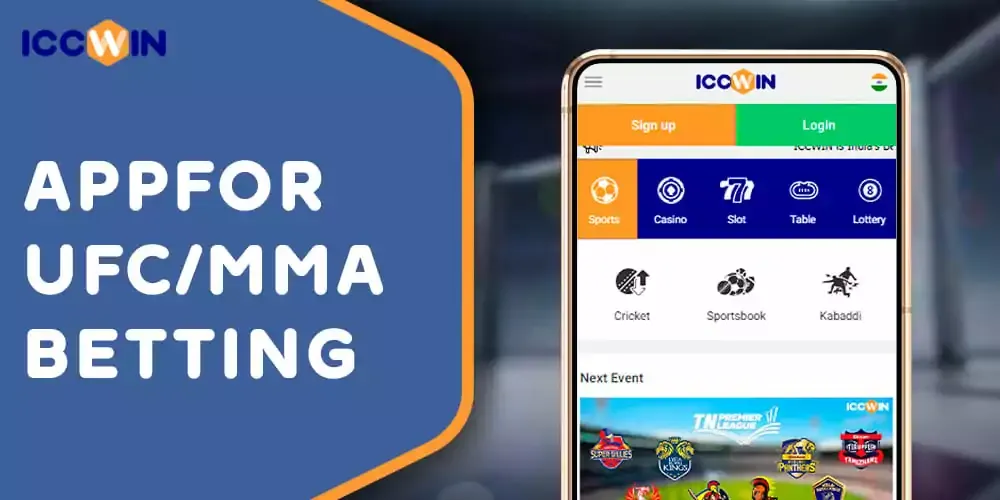 ICCWIN888 application for UFC/MMA betting